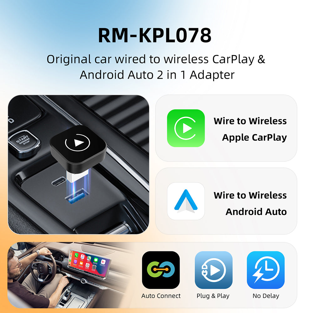 DriveCast™ Wireless CarPlay & Android Auto Adapter
