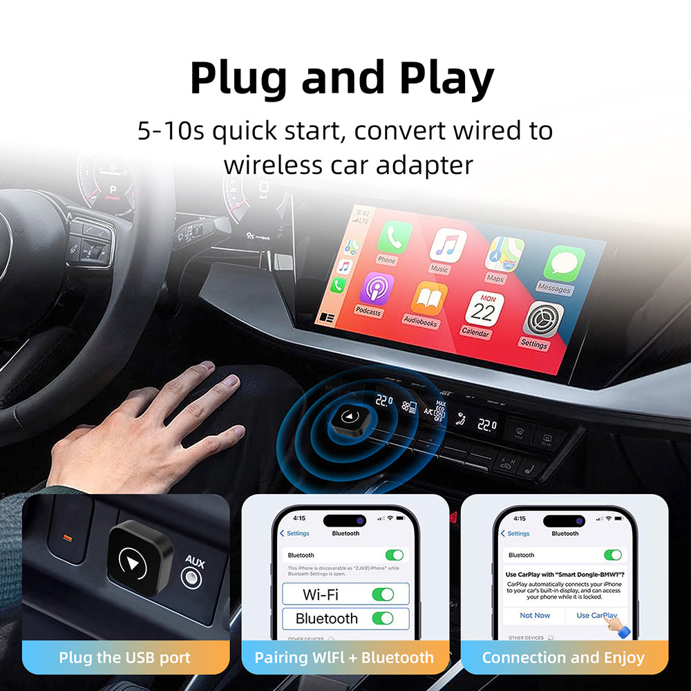 DriveCast™ Wireless CarPlay & Android Auto Adapter